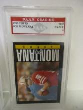 Joe Montana San Francisco 49ers 1985 Topps #157 graded PAAS EX-MT 6