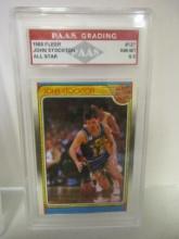 John Stockton Utah Jazz 1988 Fleer All Star #127 graded PAAS NM-MT 8.5