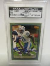 Barry Sanders of the Detroit Lions signed autographed slabbed sportscard PAAS Holo 738