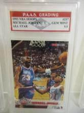 Michael Jordan Chicago Bulls 1993 Topps All Star #257 graded PAAS Gem Mint 9.5