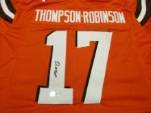 Dorian Thompson-Robinson of the Cleveland Browns signed auto football jersey Beckett COA 860