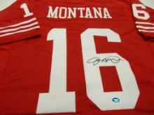 Joe Montana of the San Francisco 49ers signed autographed football jersey TAA COA 880