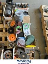 Lot of Tape Grinding Wheels and Sandpaper