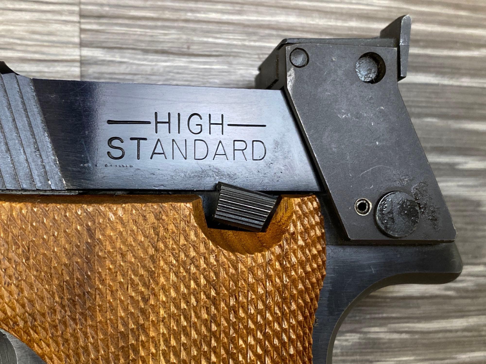 HIGH STANDARD OLYMPIC .22 SHORT SEMI AUTO TARGET PISTOL