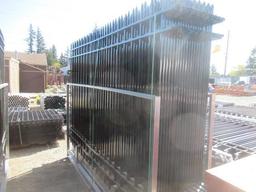 2024 SIMPLE SPACE STEEL FENCING - (20) 10' X 7' FENCE PANELS & (21) POSTS W/ CONNECTORS