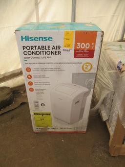 HISENSE PORTABLE 7000 BTU AIR CONDITIONER, 300 SQ FT, 120V