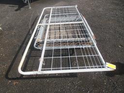 116'' CORRAL PANEL, 68'' X 45'' CHAINLINK GATE, & 4' X 4' STEEL FRAME