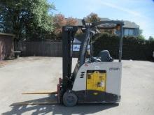 2014 CROWN RCC545-40 NARROW ISLE STAND UP 36V ELECTRIC FORKLIFT