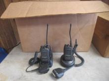 APPROX (10) MOTOROLA HT1250-LS TWO-WAY RADIOS & CHARGERS
