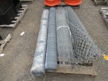 (2) 6' X 150' ROLLS OF GRIP RITE GALVANIZED MESH UTILITY NETTING (UNUSED), 6' ROLL OF CHAINLINK