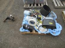 (3) AIR DISTRIBUTION UNITS W/ VALVES, & ASSORTED SEALRYT REPACK HYDRAULIC RAM PACKING & DURLON