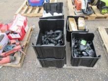 ASSORTED PLASTIC PVC FITTINGS & PIPE BENDS (UNUSED)