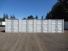 2024 40' HIGH CUBE SHIPPING CONTAINER W/ (4) SIDE DOORS