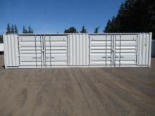 2024 40' HIGH CUBE SHIPPING CONTAINER W/ (2) SIDE DOORS