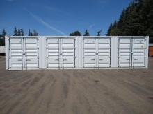 2024 40' HIGH CUBE SHIPPING CONTAINER W/ (4) SIDE DOORS