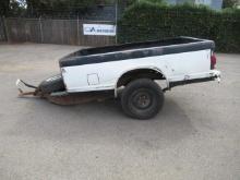 8' GMC TRUCK BED TRAILER W/ SPARE TIRE