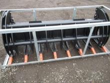 2024 78'' SKID STEER HEAVY GRASS FORK GRAPPLE ATTACHMENT (UNUSED)