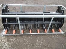 2024 78'' SKID STEER HEAVY GRASS FORK GRAPPLE ATTACHMENT (UNUSED)