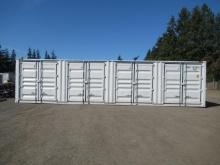 2024 40' HIGH CUBE SHIPPING CONTAINER W/ (4) SIDE DOORS