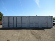 2024 40' HIGH CUBE SHIPPING CONTAINER W/ (4) SIDE DOORS