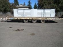 1999 TRAILMAX TRD-54-T TRI AXLE TILT DECK FLATBED EQUIPMENT TRAILER