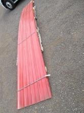 (10) SIMPLE SPACE 237'' X 36'' RED POLYCARBONATE ROOF PANELS (UNUSED)