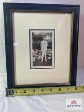 John F. Kennedy Signed Child 14 Year Old Photograph Photo Frame