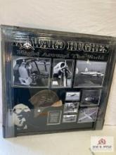 Howard Hughes "Around The World" Signed By 5 Cap Photo Frame