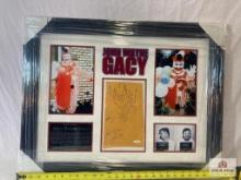 John Wayne Gacy Signed Clown Sketch Photo Frame