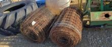 (2) ROLLS WOVEN WIRE FENCING