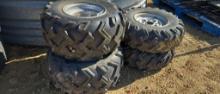 ATV TIRES (2) 22X11-10 AND (2) 22X8-10
