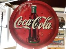 COCA COLA SIGN DOUBLE SIDED 27”......X27”......