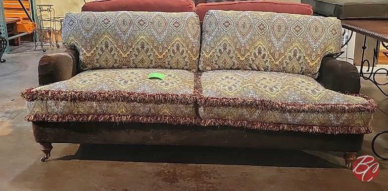 NEW Robin Bruce Made Padded Couch W/ (2) Pillows