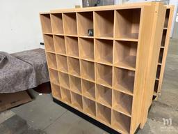 2 Double Sided Cubby Storage Units