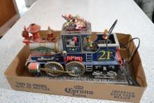 Christmas train engine