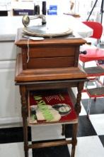Victrola style record player W/ stand and records