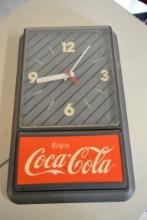 Plastic Coca-Cola clock