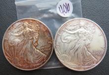 (2) 2013- American Eagle Silver Dollars