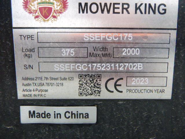 23 Mower King SSEFGC175 SS Flail Mower (QEA 3663)