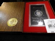 1971 S Silver Proof Eisenhower Dollar in original brown box of issue.