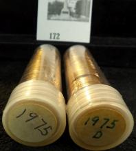 (1) 1975 P & 75 D Gem UNC BU ROLLS Lincoln Cents