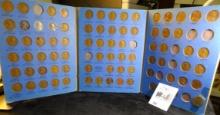 1941-1975 Partial Set of U.S. Lincoln Cents in a blue Whitman folder.