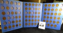 1909-1940 S Partial Set of U.S. Lincoln Cents in a blue Whitman folder.