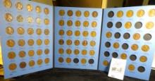 1941-1974 Partial Set of U.S. Lincoln Cents in a blue Whitman folder.