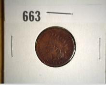 1868 Indian Head Cent, G+.