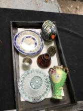tray miscellaneous collectibles