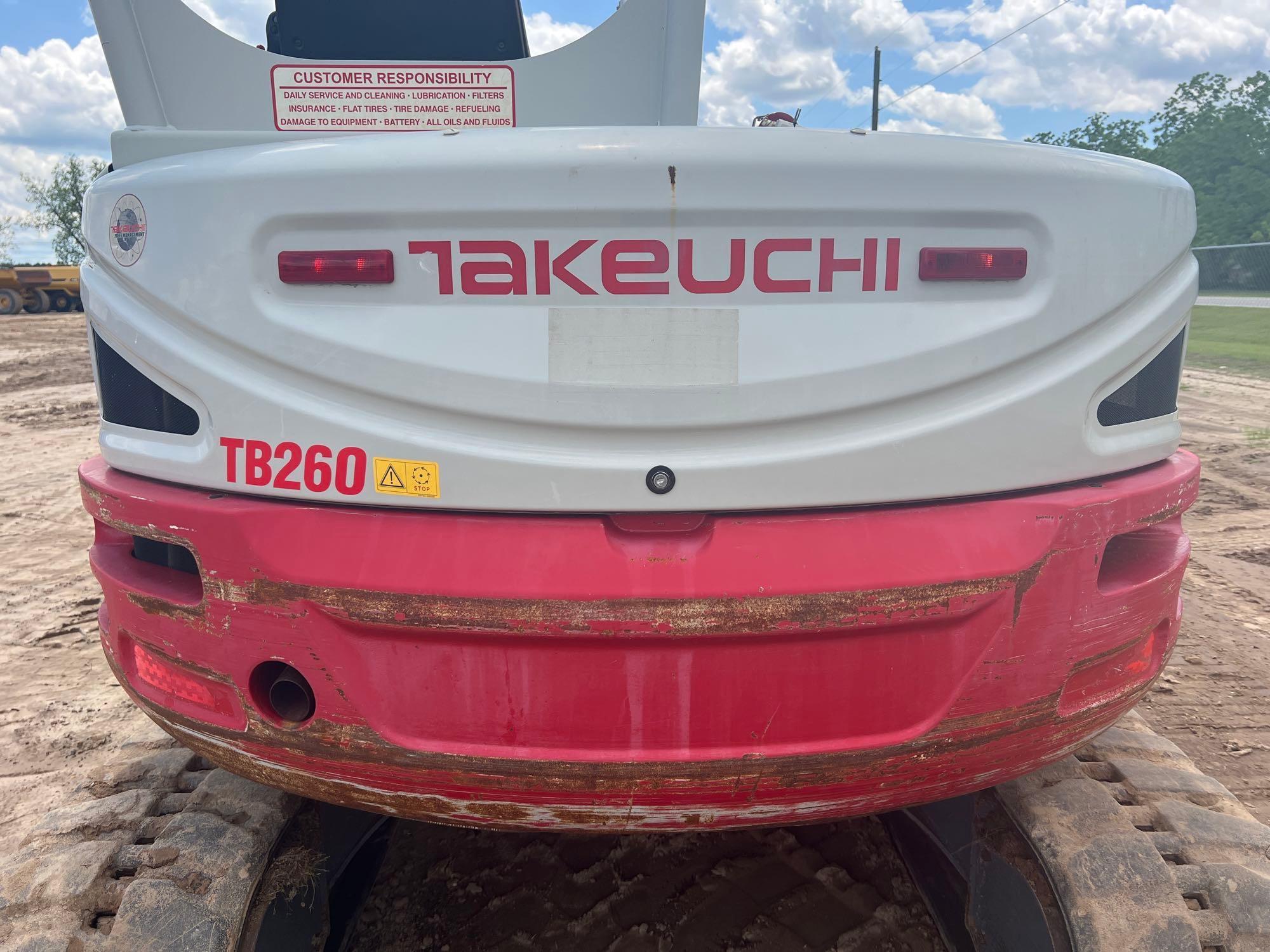 2018 TAKEUCHI TB260 EXCAVATOR