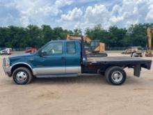 2001 FORD F-350 XLT SUPER DUTY FLATBED TRUCK