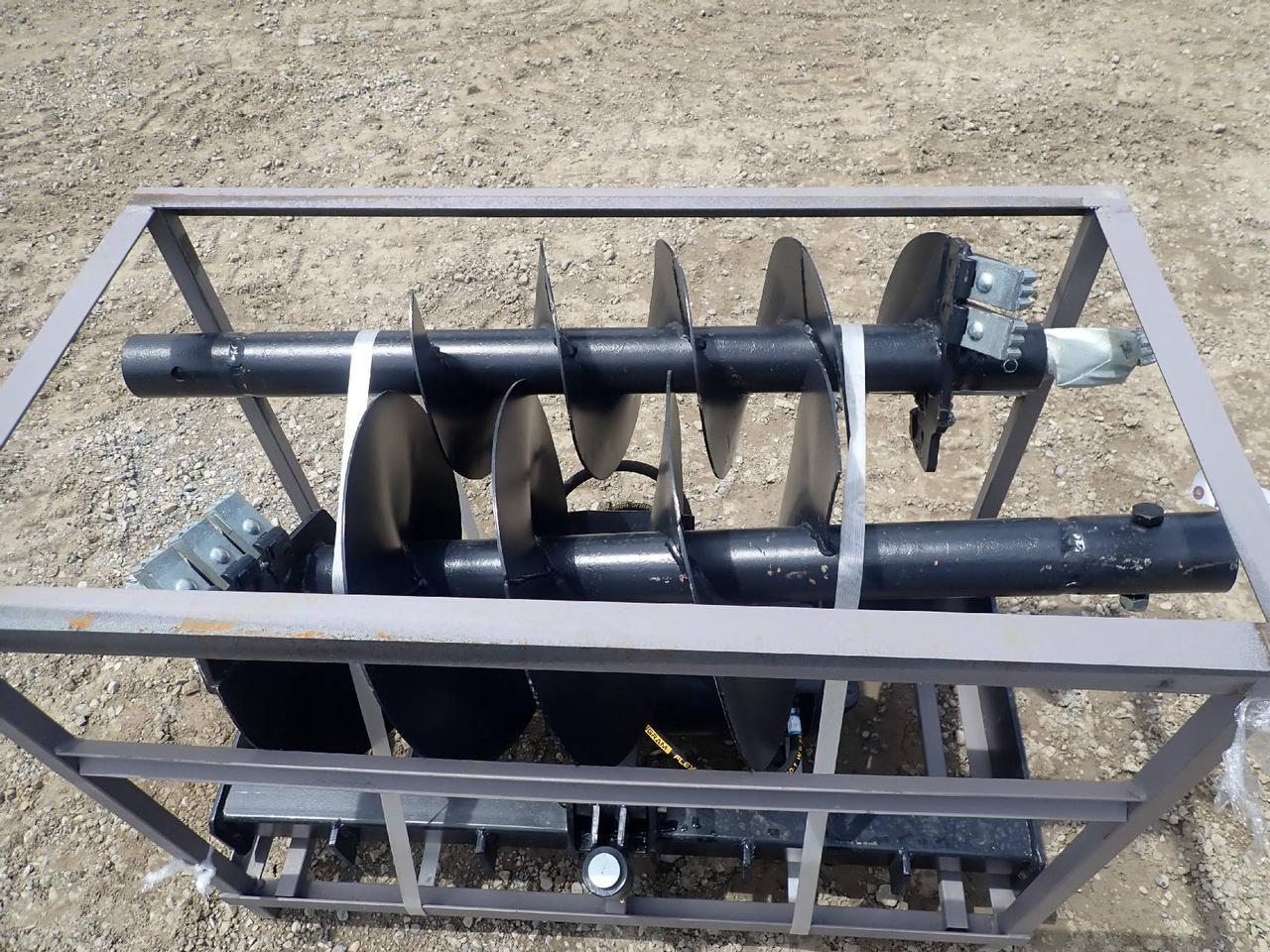 JCT Skid Steer Auger Driver with 12" & 18" Bits
