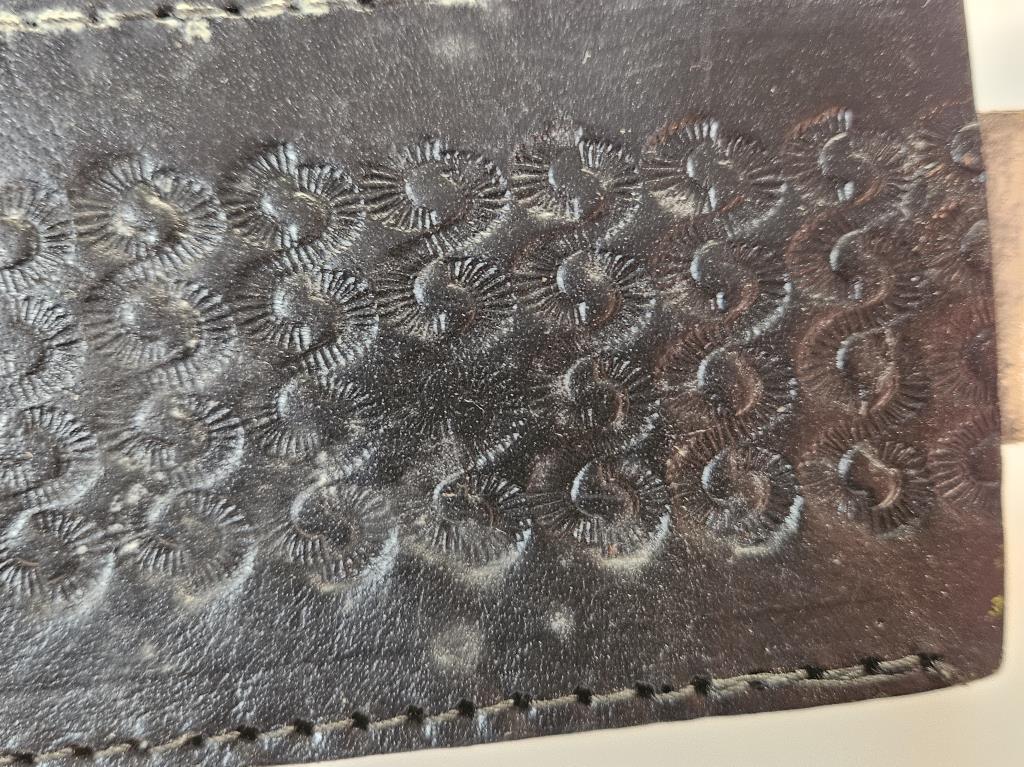 Survival Machete w/ Decorative Leather Sheath